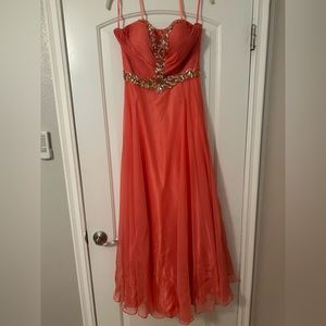 Nina canacci pink prom dress